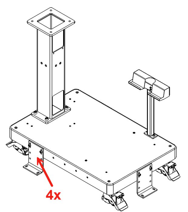 Optional floor brackets