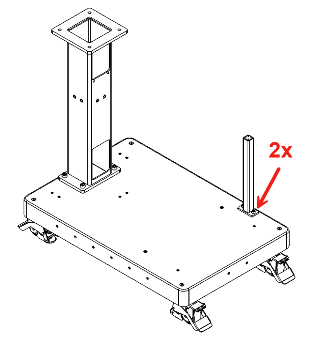 Mounting the tablet pedestal