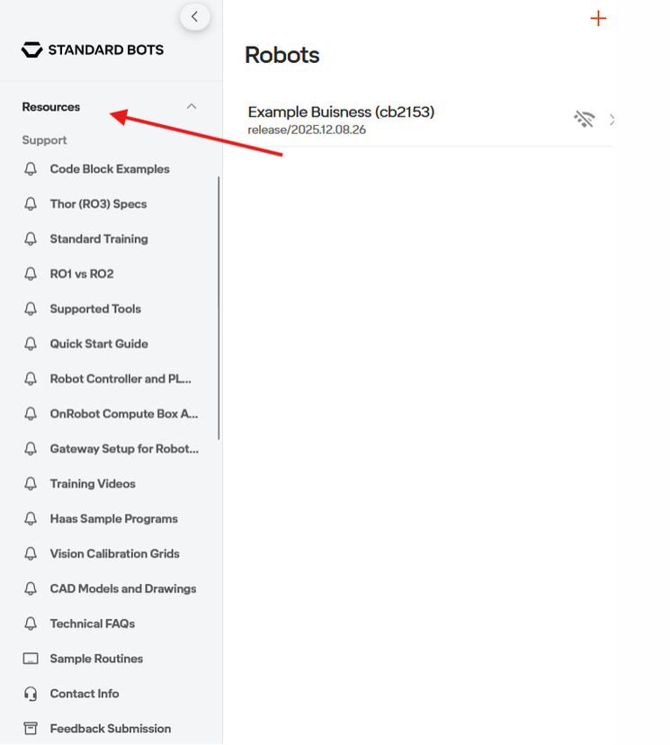 Resources Tab