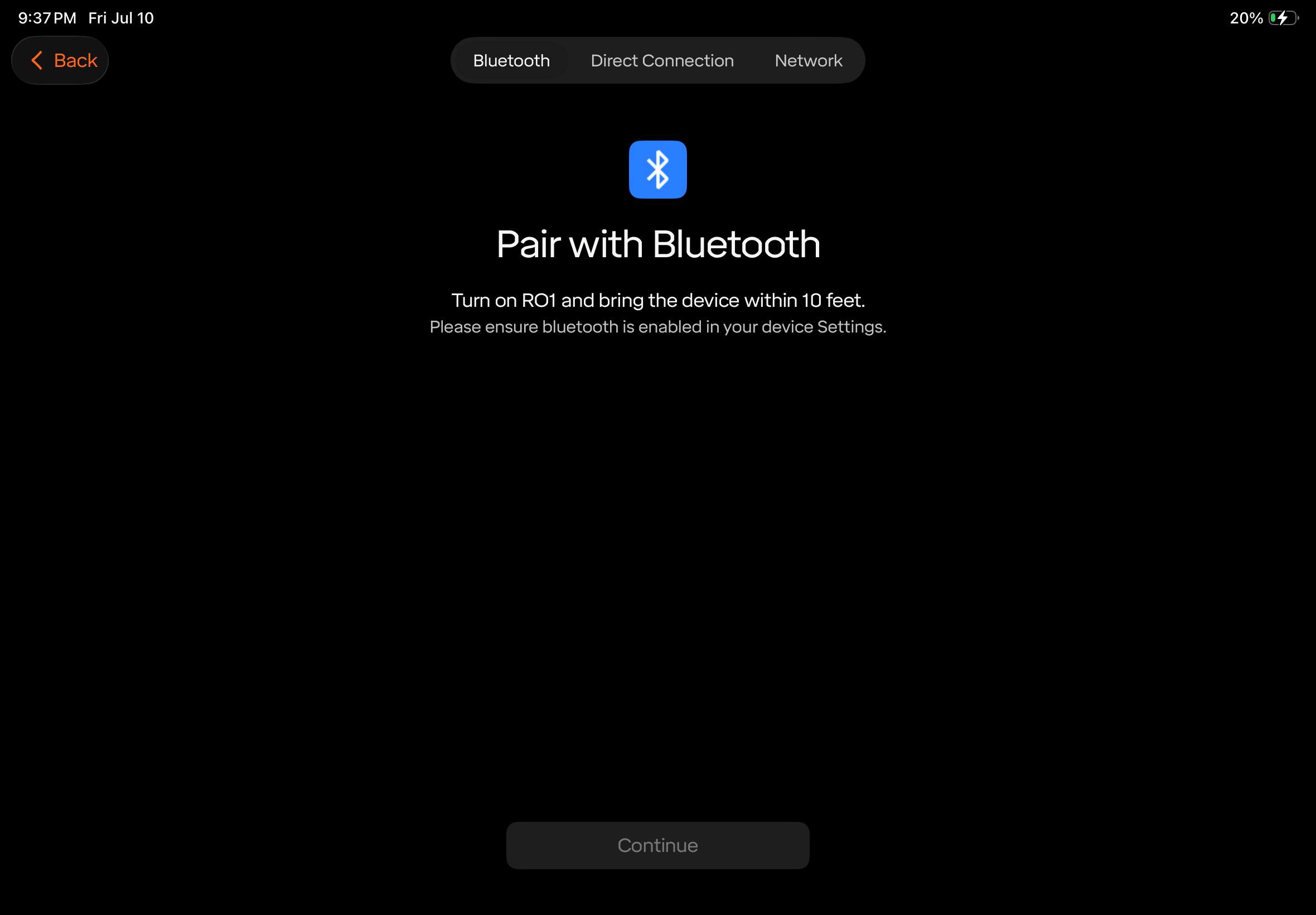 Pair with Bluetooth