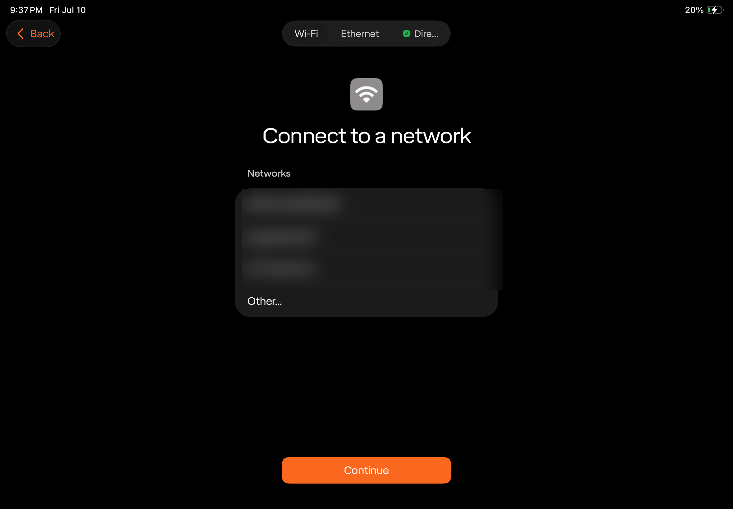 Connect to a network