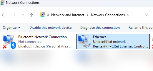 Windows Network Connections